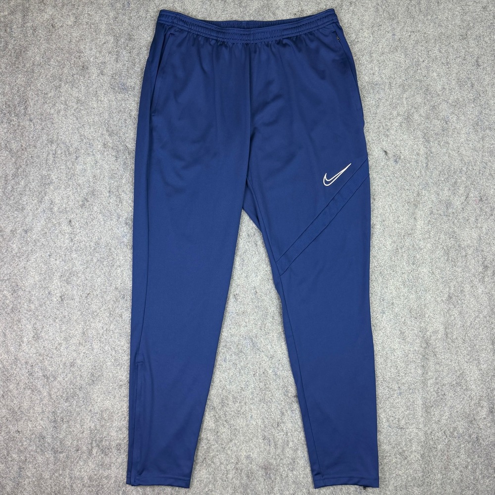 Nike Mens Dri-FIT Academy Soccer Training Pants Blue Joggers CD1160-492 L